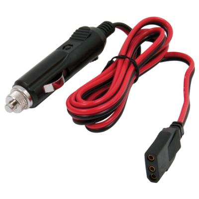 3-Pin Plug/12-Volt Plug Fused Replacement CB Power Cord