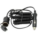 12-Volt Single Outlet Cigarette Lighter Adapter w/10' Coil Cord 12-Volt Single Outlet Cigarette Lighter Adapter w/10' Coil Cord