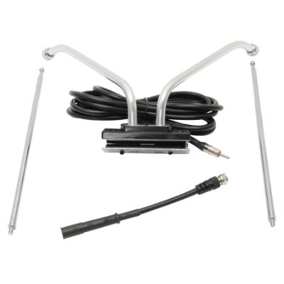 Window Mounted TV/FM Telescoping Antenna with Coax Cable and Adapter