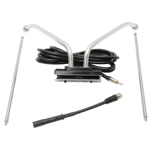 Truckspec Window Mounted Tv Fm Telescoping Antenna With Coax Cable Adapter