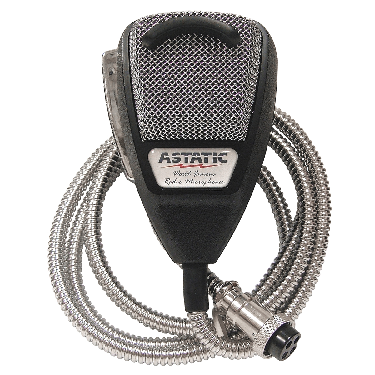 Astatic 636LSE Noise Canceling 4-Pin CB Microphone, Silver ... auto wire diagram 