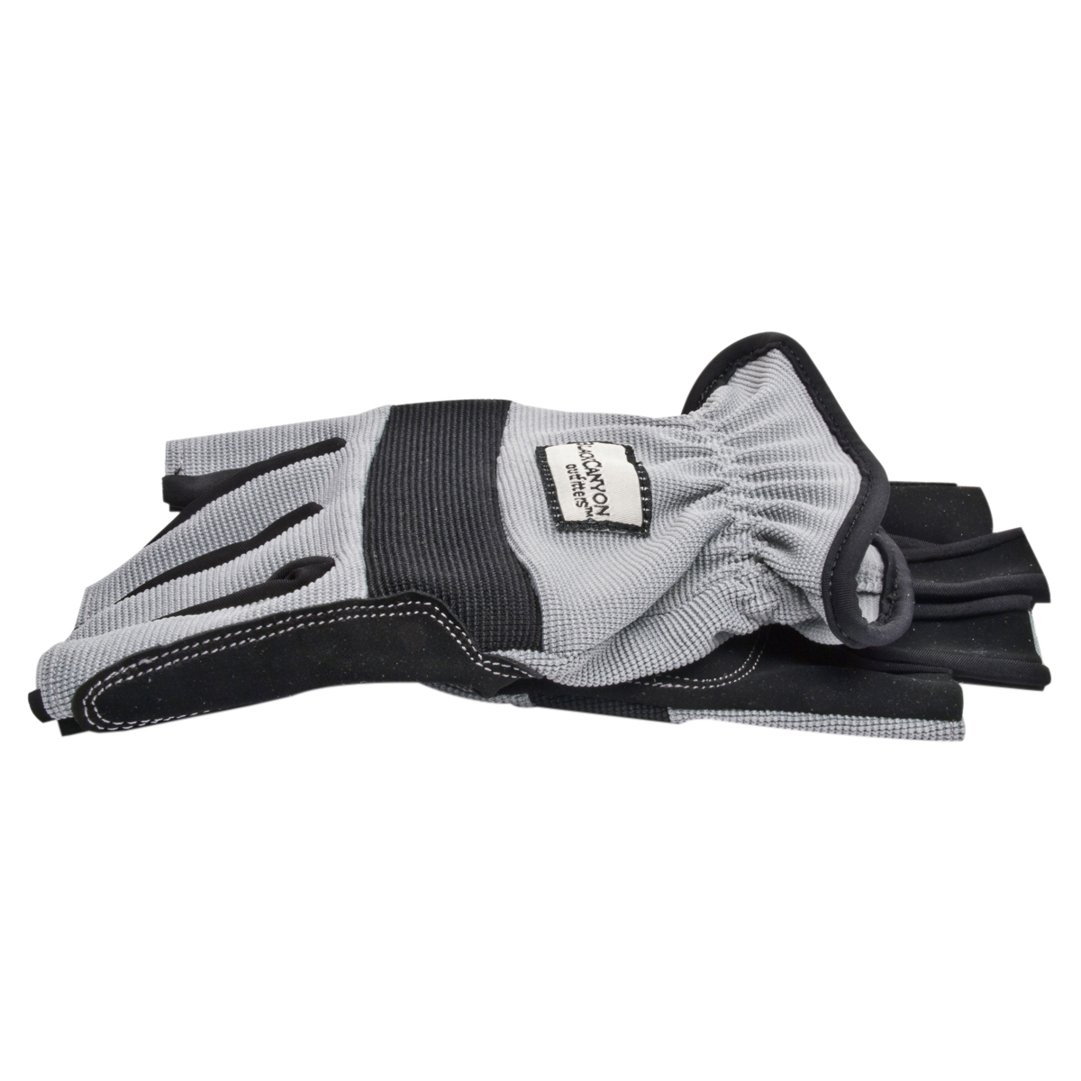 BlackCanyon Outfitters Large, High-Dexterity Fingerless Gloves, Grey