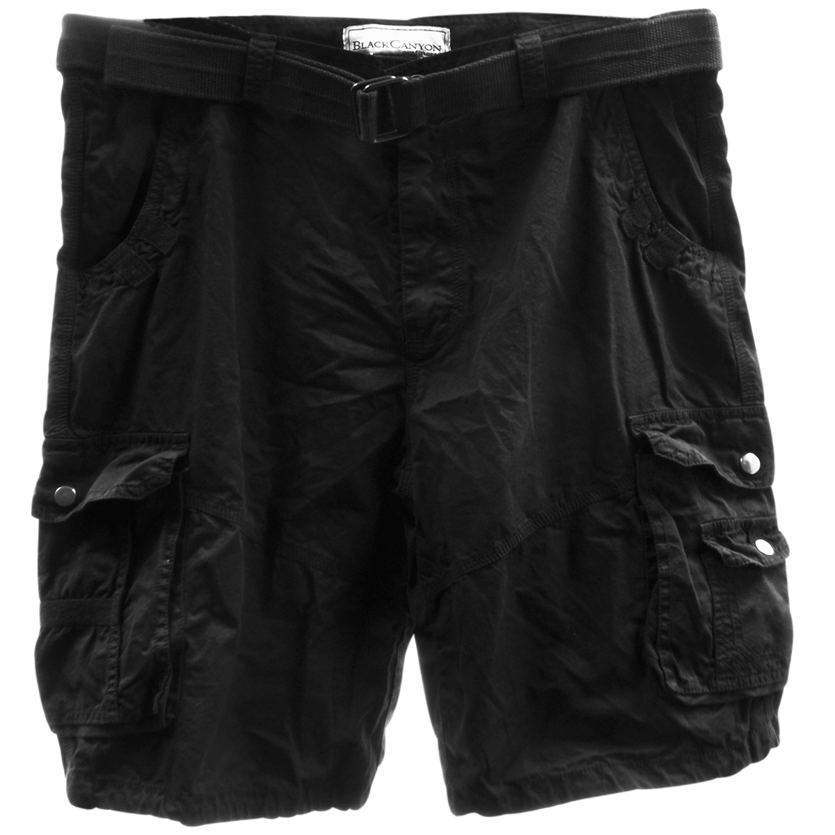 mens black cargo work shorts