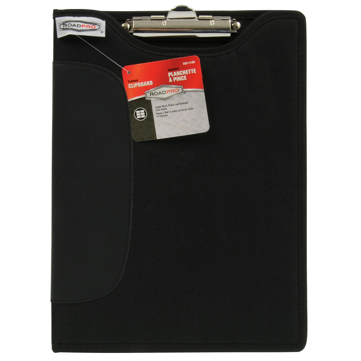 RoadPro 9"x12" Padded Clipboard with Inside Pocket