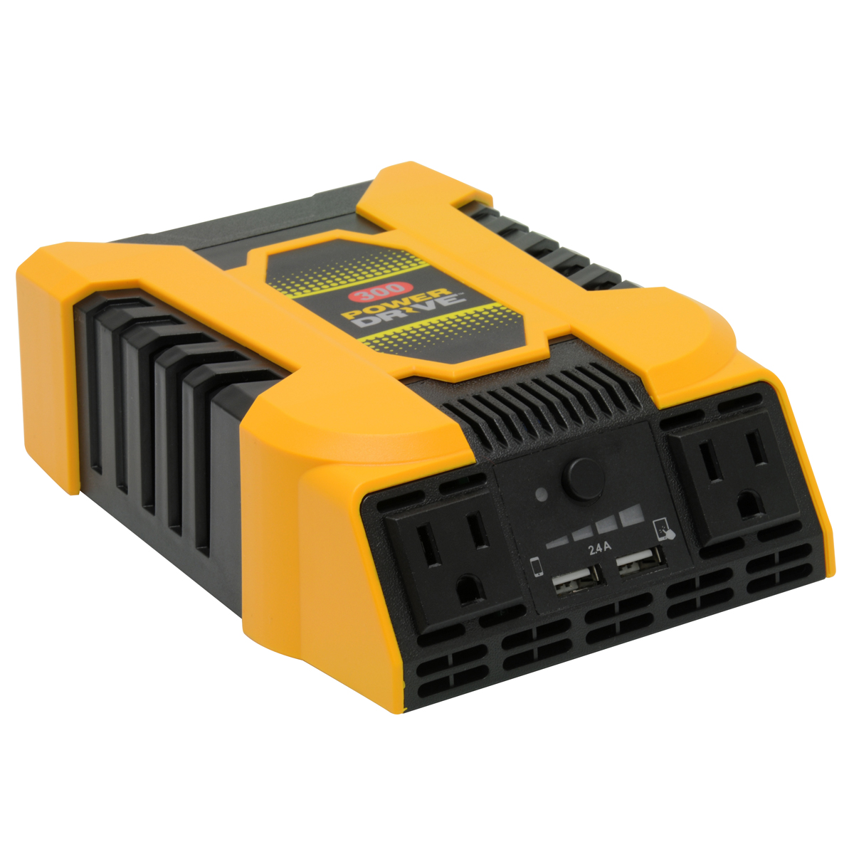 PowerDrive 300 Watt DC to AC Power Inverter with 12V/ Direct Connect