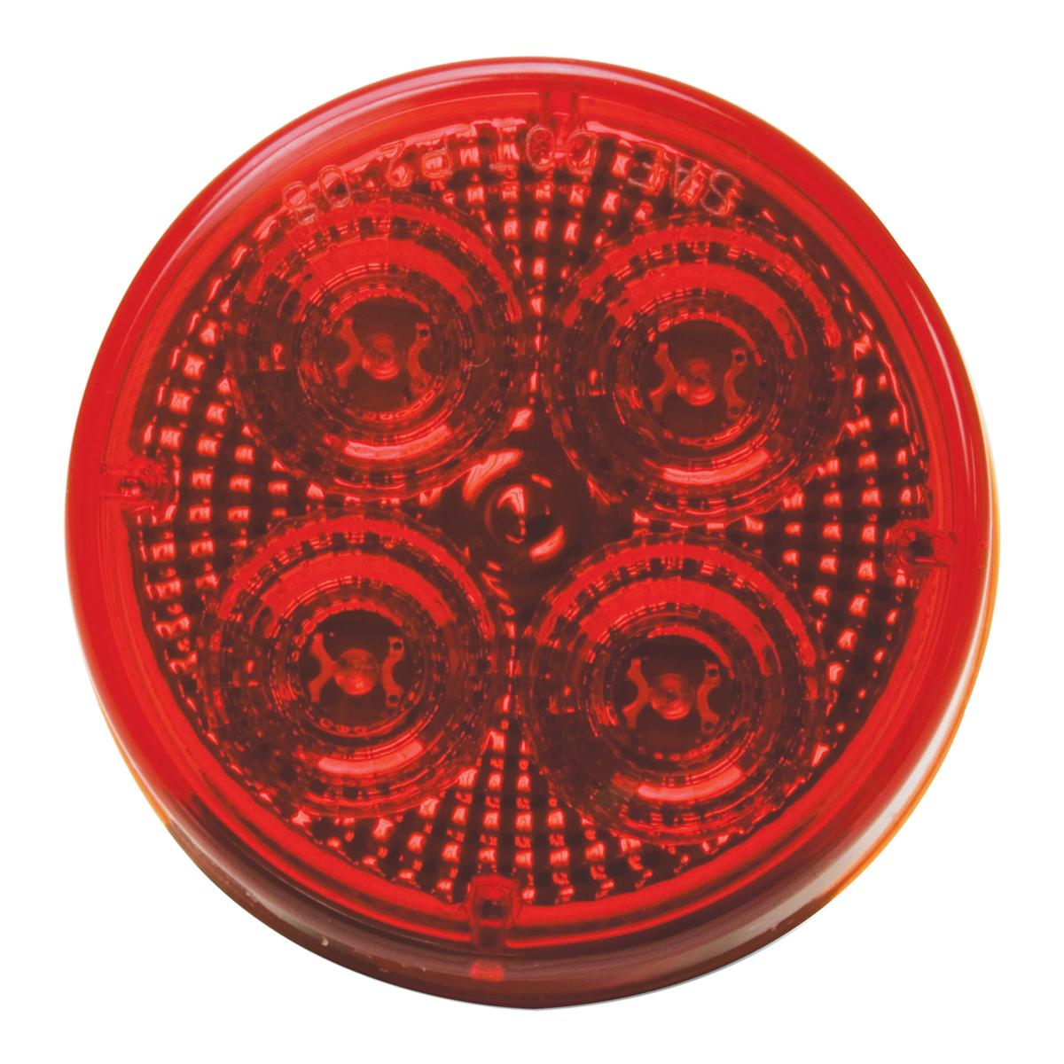 RoadPro RP-53102 4.25 Round Sealed Light With 3-Prong Grote R Red P 11084