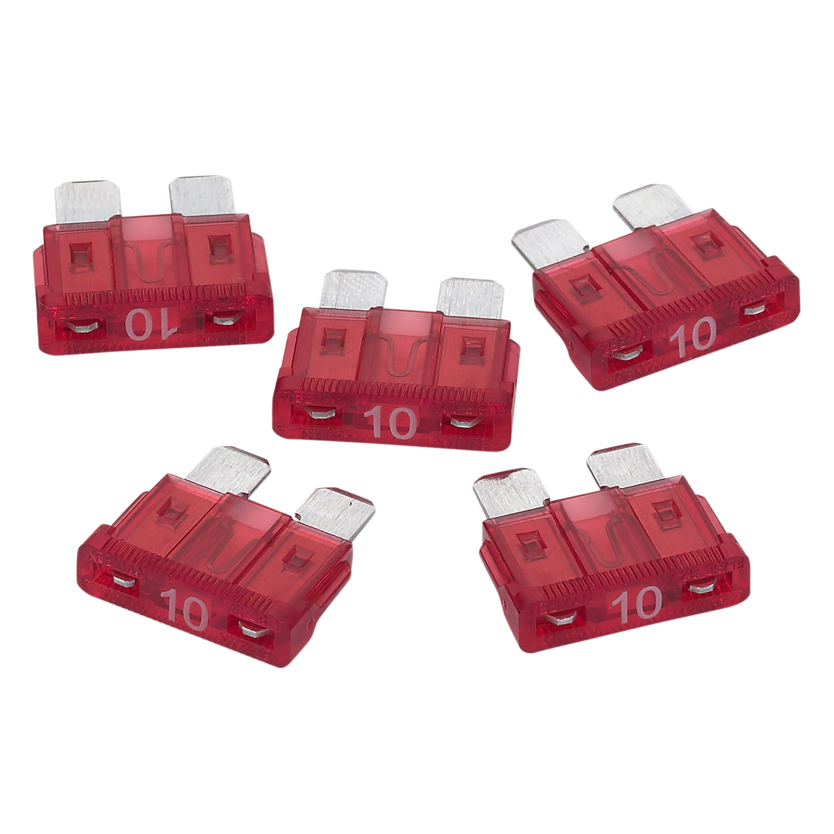 RoadPro 10 Amp ATO Fuses, 5Pack