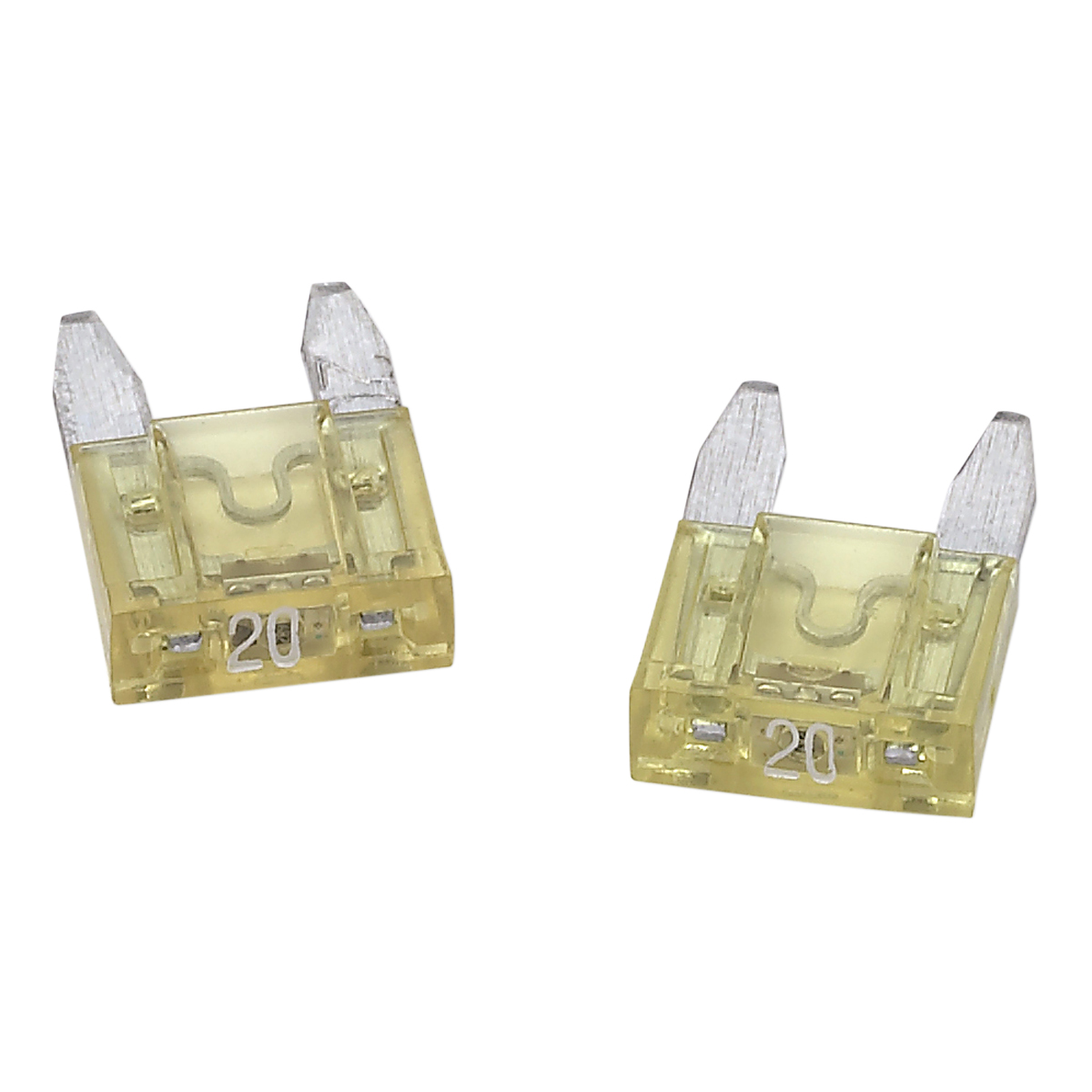RoadPro 20 Amp TripGlow MINI Fuses, 2Pack