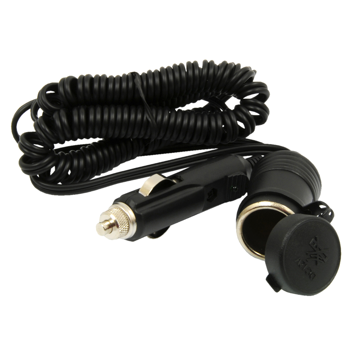 RoadPro 12Volt Single Outlet Cigarette Lighter Adapter w/10' Coil Cord