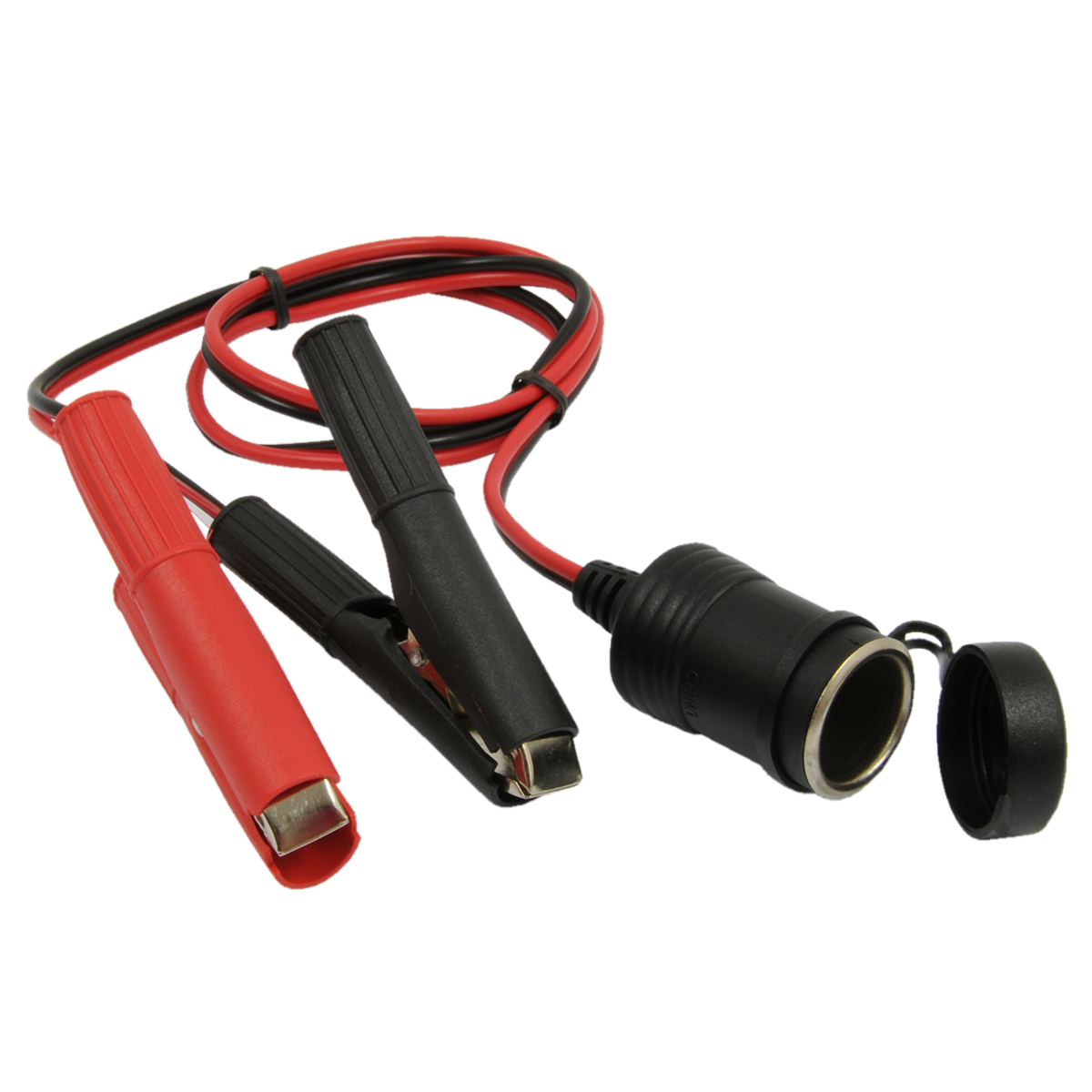 RoadPro 12-Volt Adapter with Battery Clips