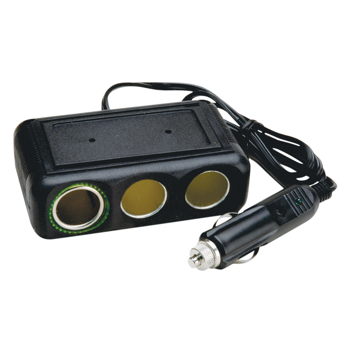 RoadPro 12Volt 3 Outlet Fused Cigarette Lighter Adapter with 30" Cord