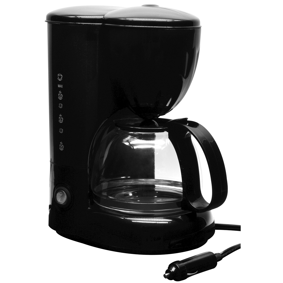 RoadPro 12 Volt Coffee Maker with 20oz. Glass Carafe