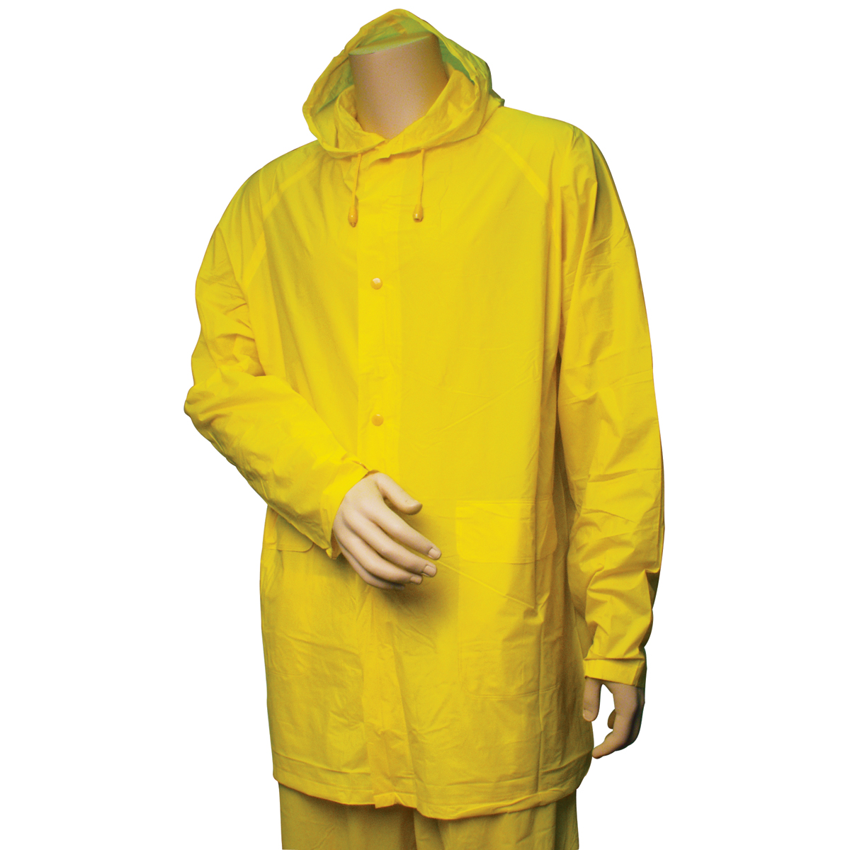 RoadPro Hooded Yellow Rain Suit