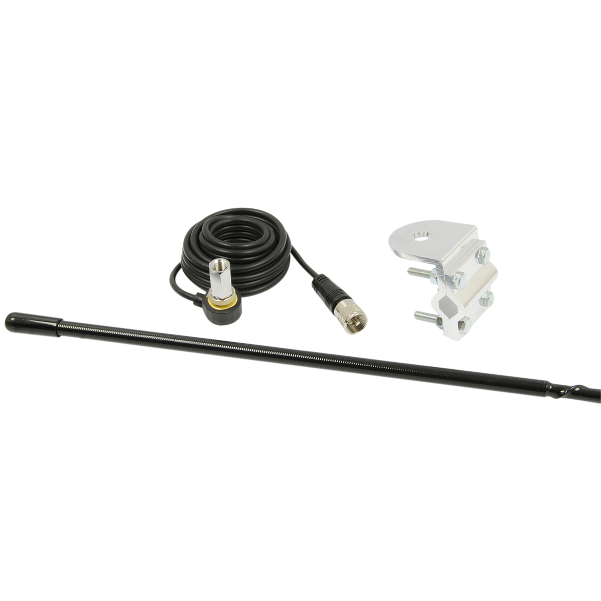 TruckSpec 3' Platinum Series Single Mirror Mount CB Antenna Kit, 1000W