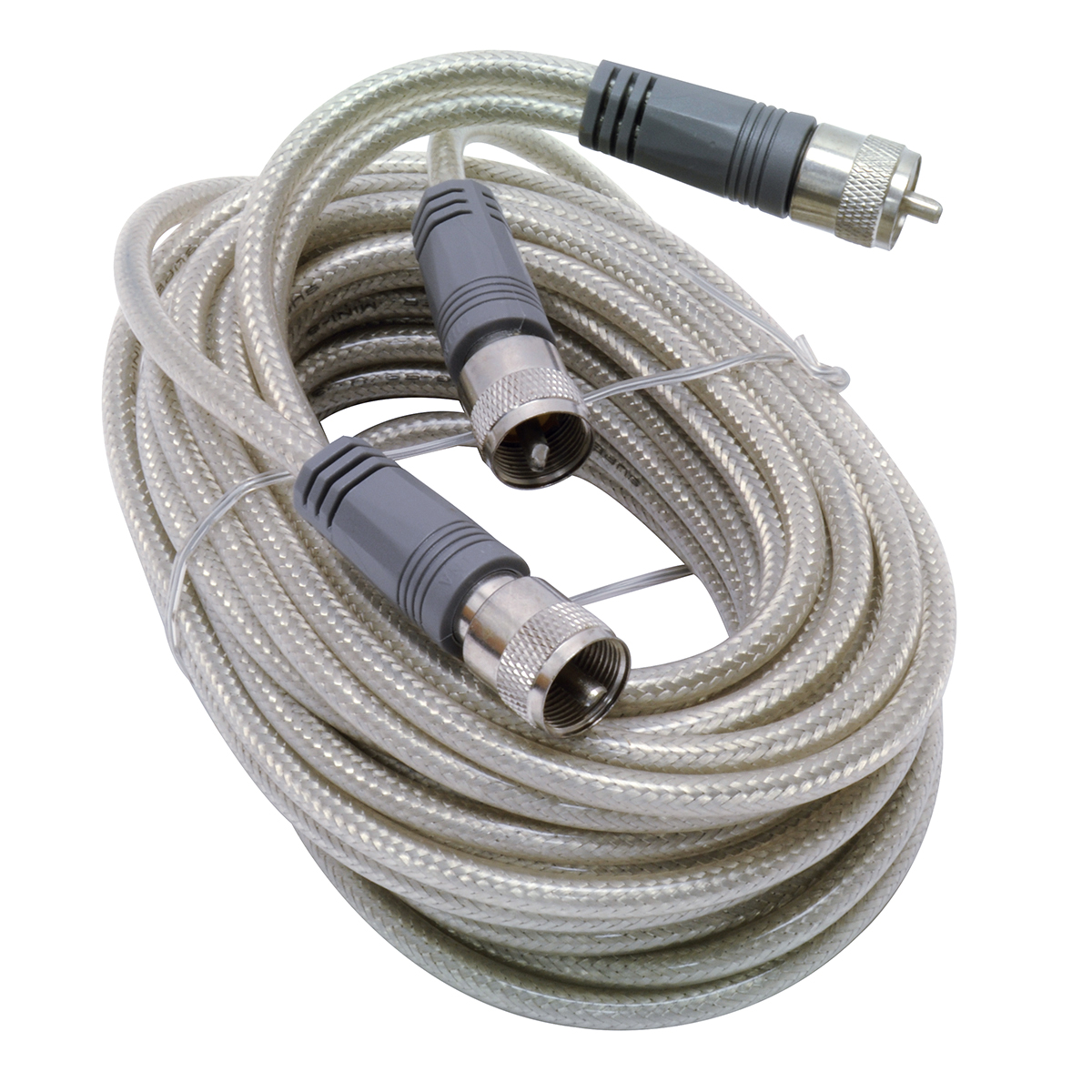 TruckSpec 18' CB Antenna CoPhase Mini8 Coax Cable w/PL259 Connectors