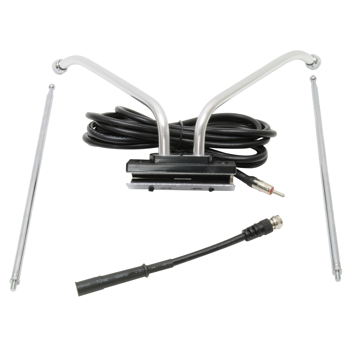 Truckspec Window Mounted Tv Fm Telescoping Antenna With